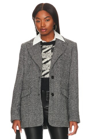 ASTR the Label Pauline Blazer in Black & White from Revolve.com | Revolve Clothing (Global)