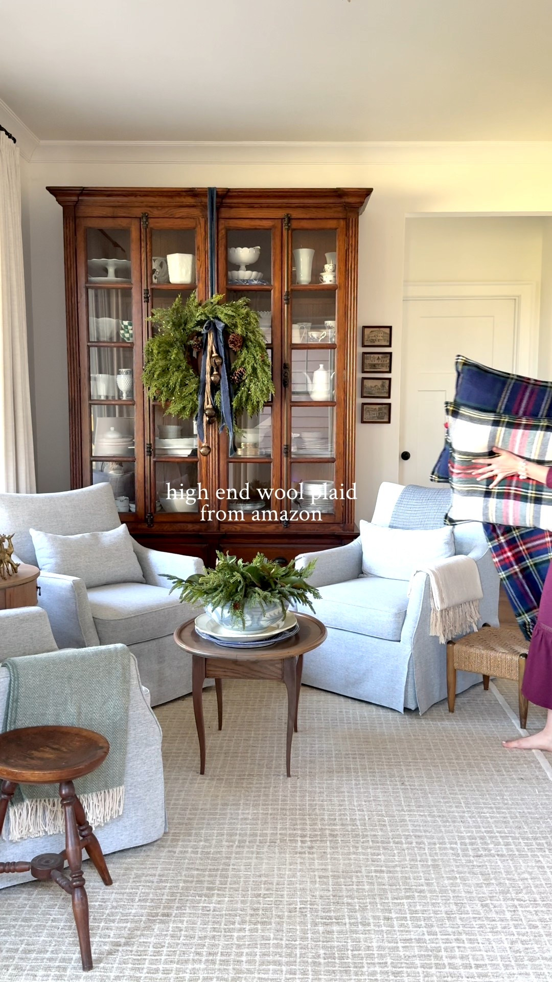 Loving the wool plaid in the sitting room 

#LTKHoliday #LTKHome #LTKSeasonal