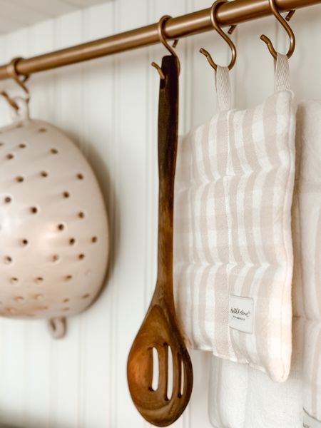 The coziest hanging rod above our stove in the kitchen. 

#LTKFind #LTKhome #LTKitbag