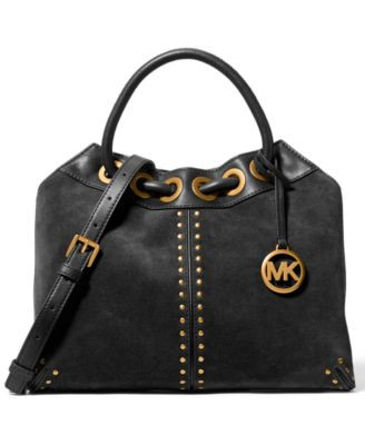 Michael Michael Kors Astor Top Handle Large Tote Handbag - Luggage | Macy's