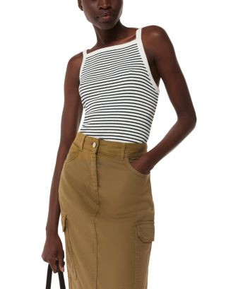 Striped Sleeveless Top | Bloomingdale's (US)