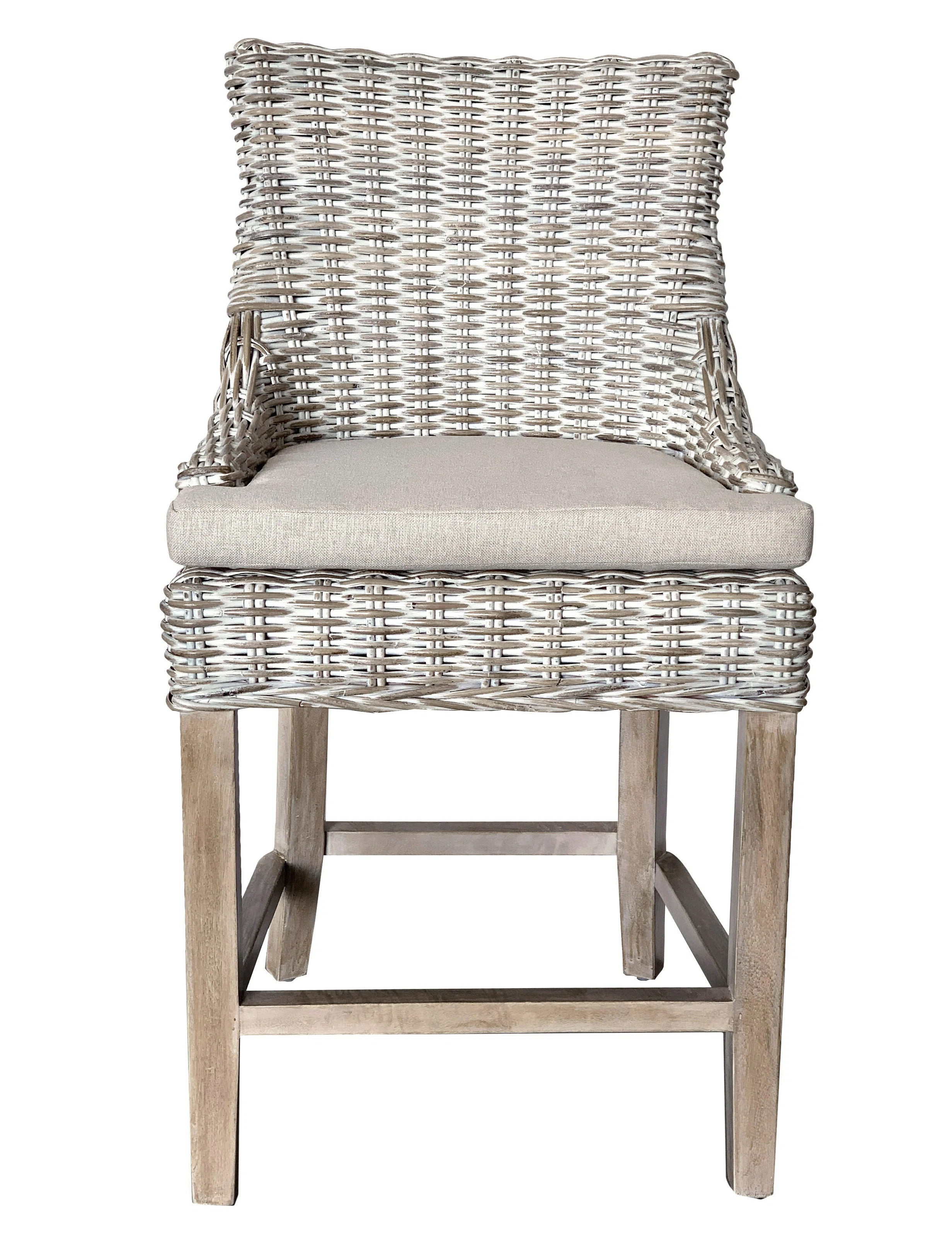 Upholstered Counter Stool with Solid Wood Frame | Wayfair North America