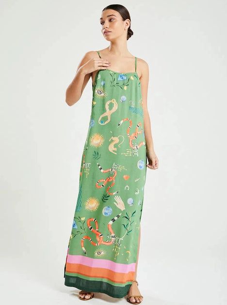 Emi Beachwear | Decote Dress in Amuletos | Beau & Ro