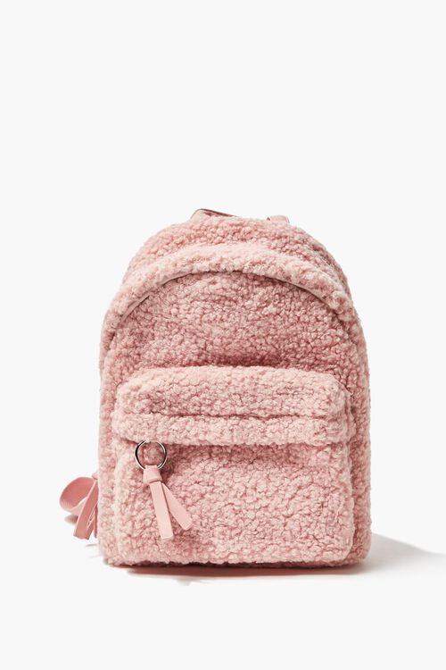 Faux Shearling Zippered Backpack | Forever 21 | Forever 21 (US)