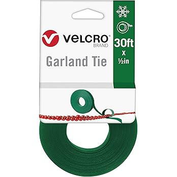 VELCRO Brand Garland Ties for Christmas Decorations | Secure Wreaths, Lights, and Garlands to Ban... | Amazon (US)
