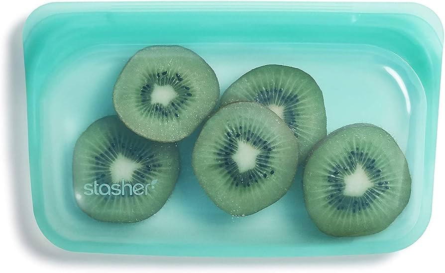 Stasher Reusable Silicone Storage Bag, Food Storage Container, Microwave and Dishwasher Safe, Lea... | Amazon (US)