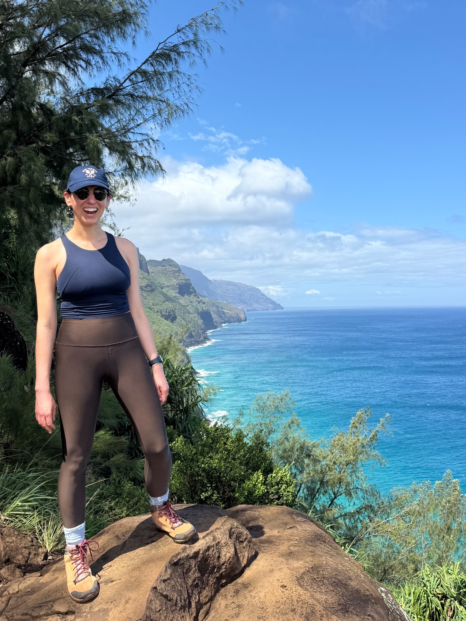 Hiking in Kauai 😍 best leggings for moisture wicking 

#LTKStyleTip #LTKTravel #LTKActive