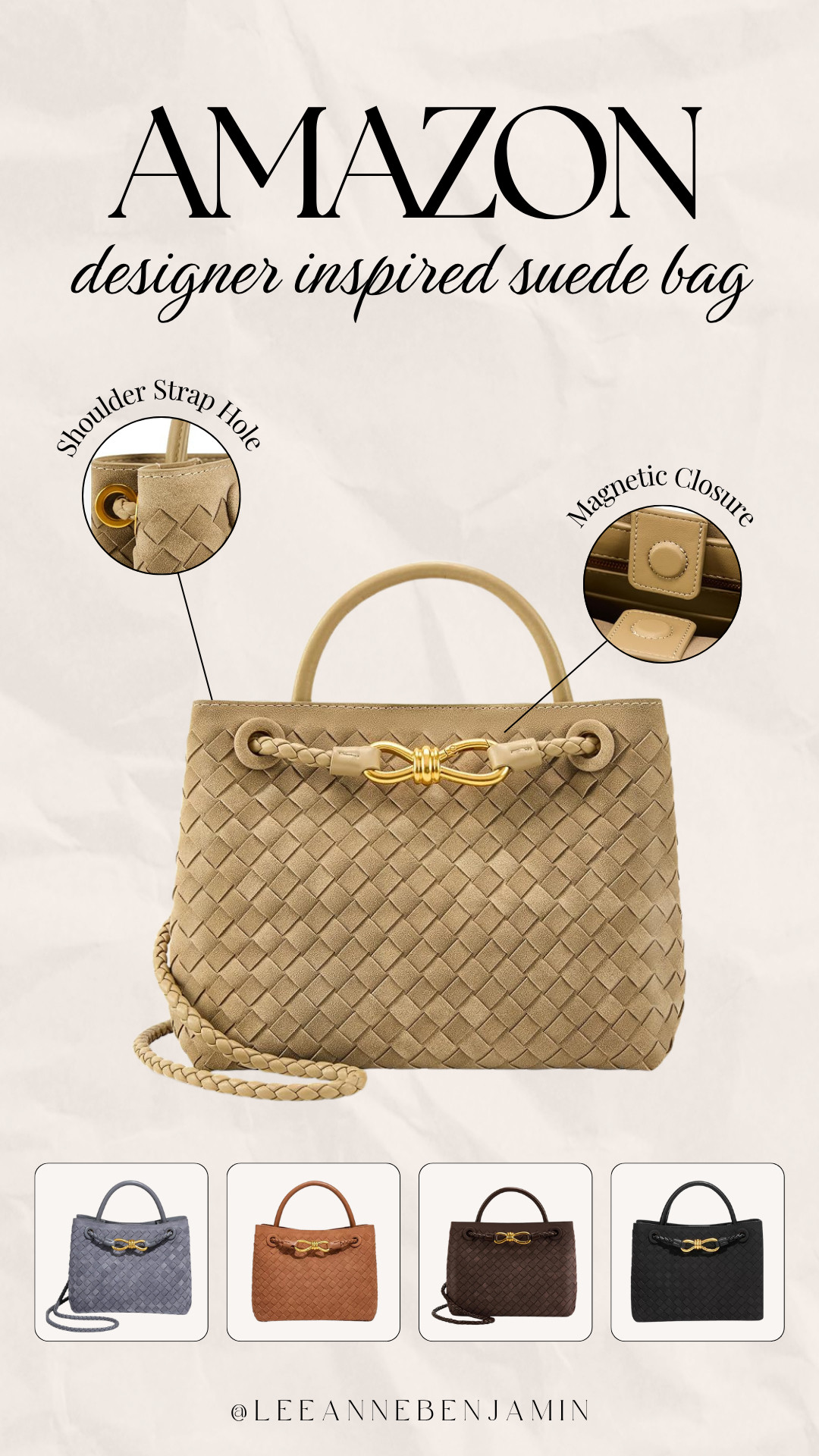 The cutest designer inspired woven tote on Amazon! 

 #LTKootd #LTKOver40 #LTKSaleAlert