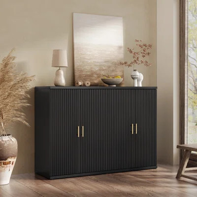 Modern Minimalist Style 47.3‘’ Wide Fluted Panel Sideboard | Wayfair North America