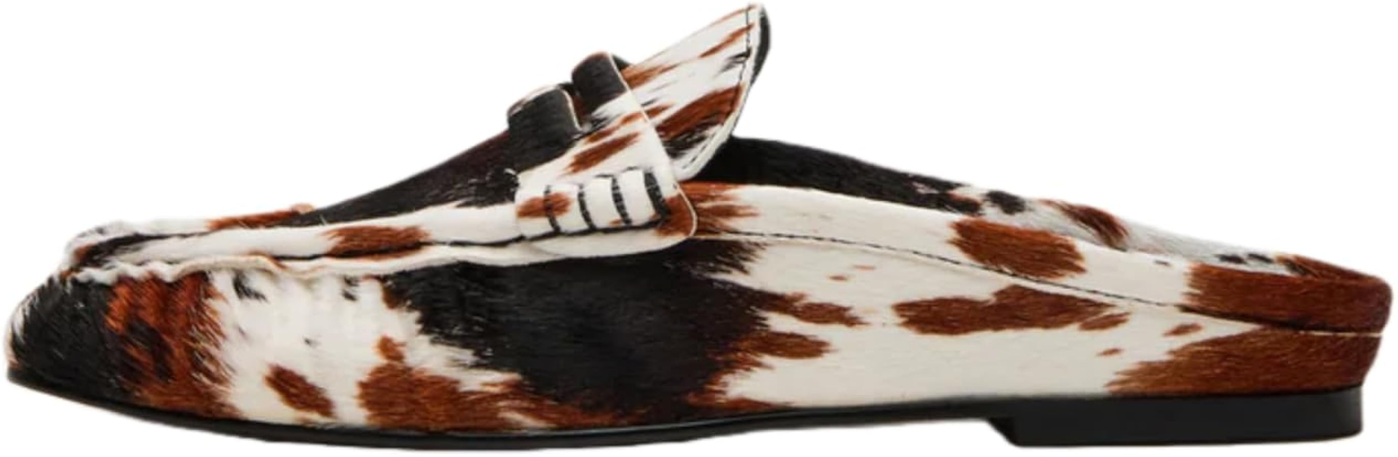 Women's Mule Loafers Faux Leather/Suede Slip-on Style with Low Flat Heel,with Jeans and Dress Pan... | Amazon (US)