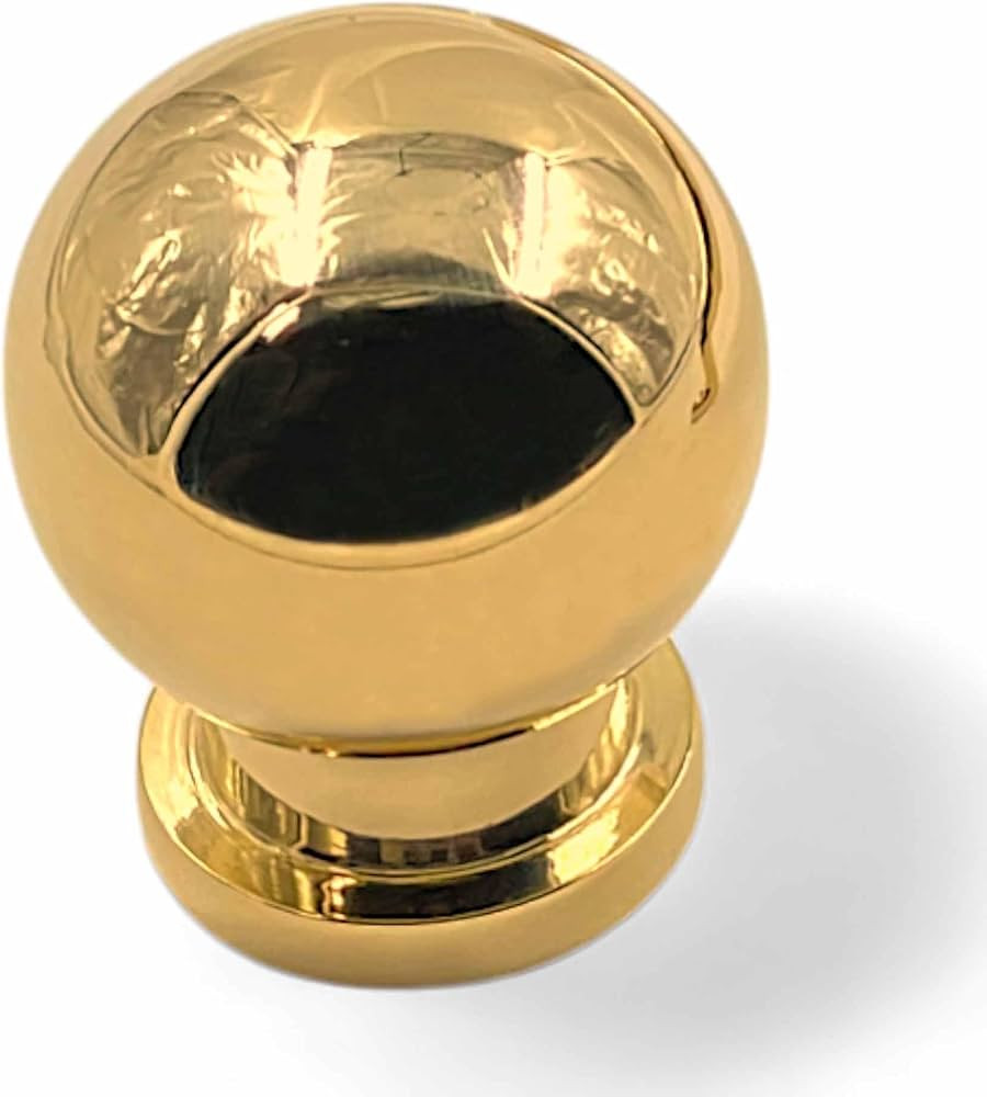 Unlacquered Solid Brass and Knob | Handmade & Solid Brass | Heavy Duty | Modern Serene Style | Amazon (US)