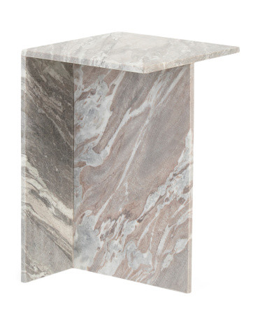 20x20x27 solid torrento marble accent table | TJ Maxx