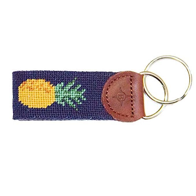 Brady by Islanders Hand-Stiched Needlepoint and Leather Key Fob for Keychains | Amazon (US)