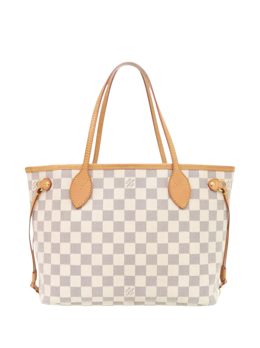 Louis Vuitton Pre-Owned 2012 Damier Azur Neverfull PM tote bag - White | Farfetch Global