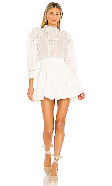 LoveShackFancy Viola Dress in Antique White from Revolve.com | Revolve Clothing (Global)
