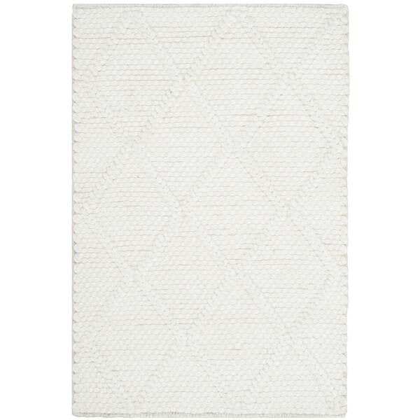 Lauren Ralph Lauren Handmade Millie Trellis Wool/Silk Rug - 2' x 3' - Ivory/Ivory | Bed Bath & Beyond