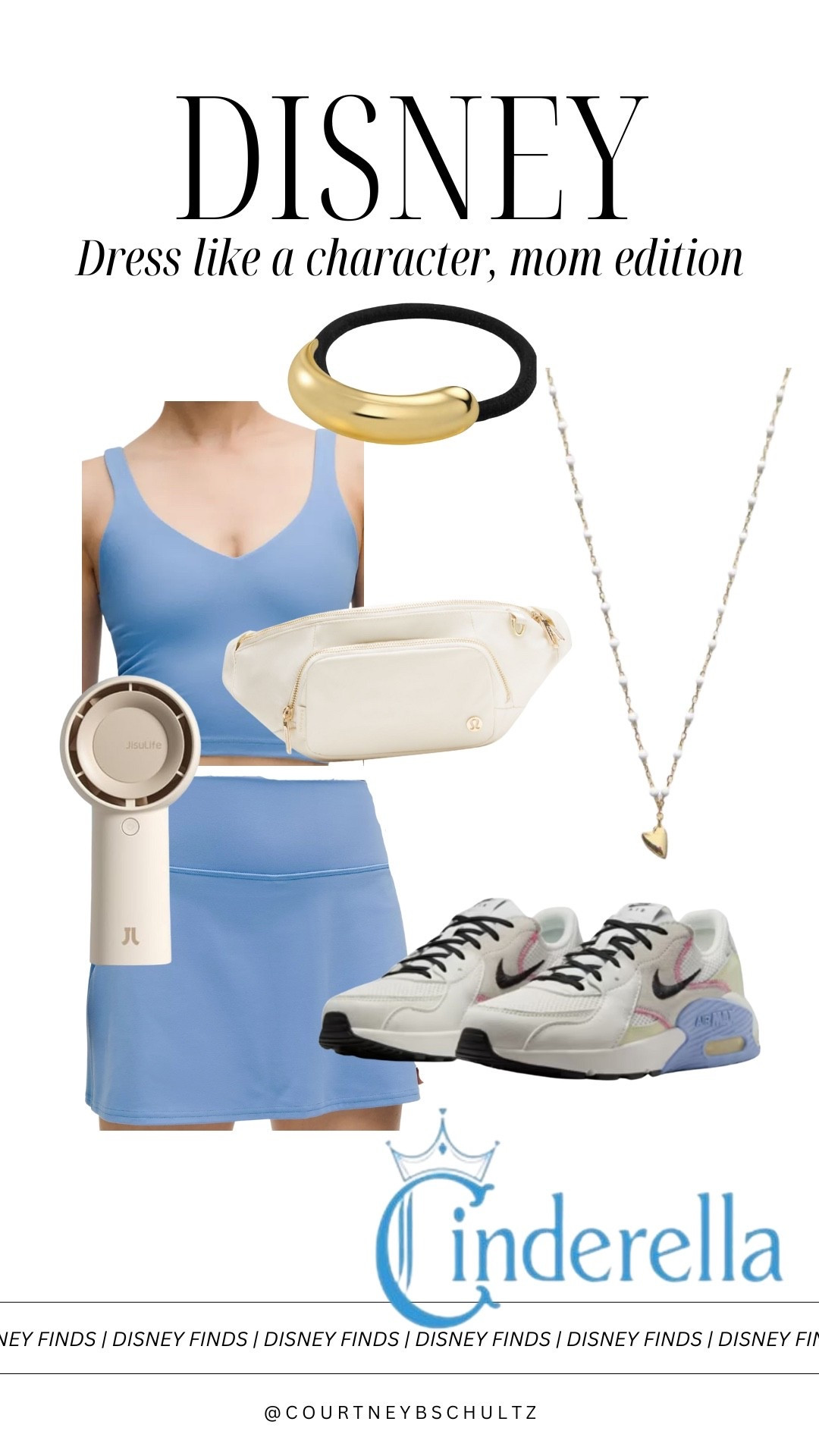 An outfit fit for a park princess! Definitely not going to forget these portable fans  