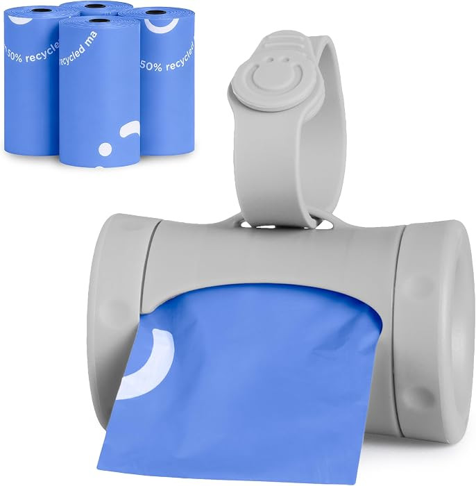 Ubbi Retractable Bag Dispenser for Diaper Bag Value Set, Gray | Amazon (US)