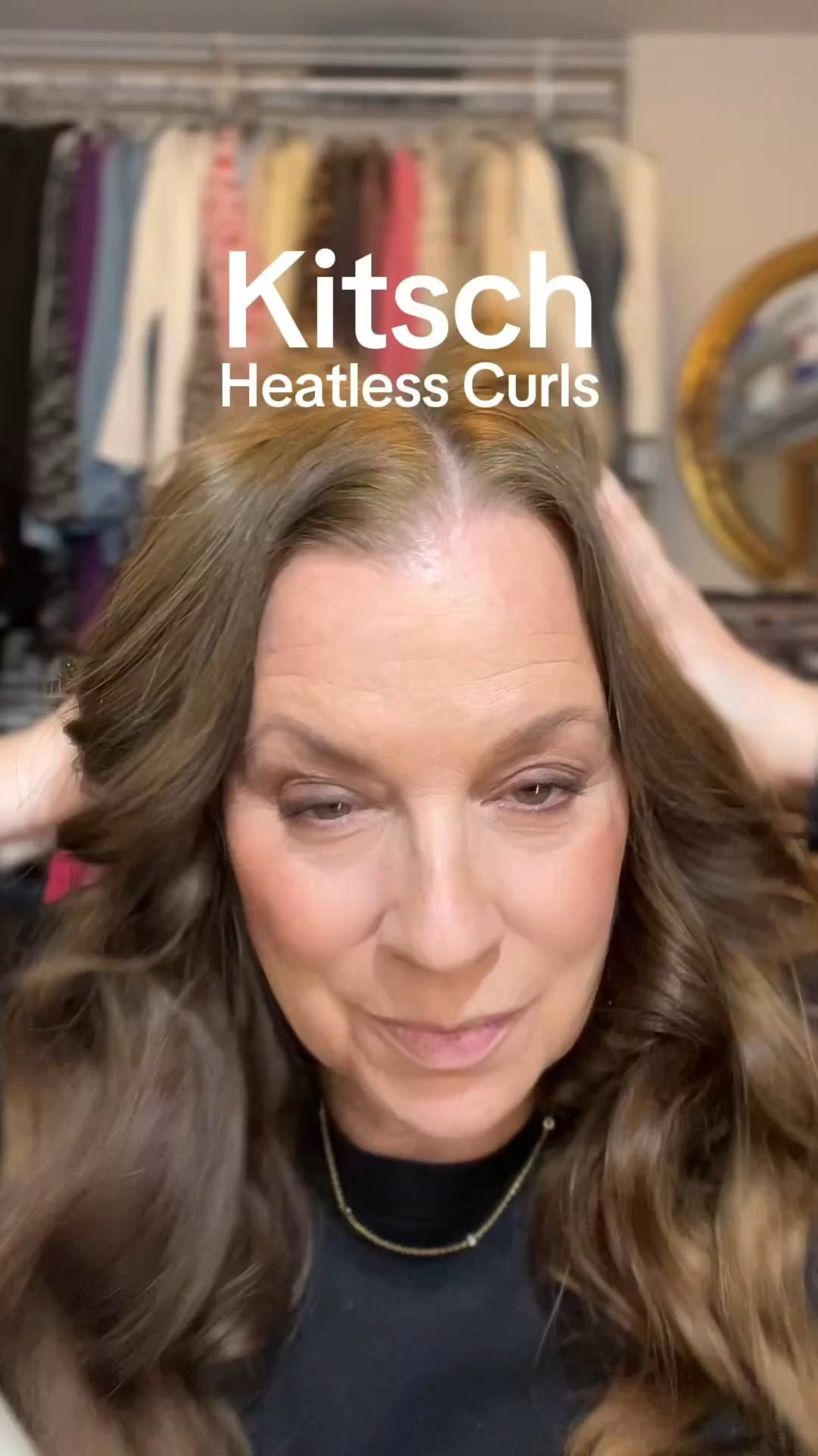 This is my go to hair , easy Heatless cut with kitsch 

#LTKBeauty #LTKOver40 #LTKgrwm