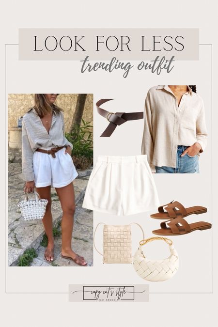 Look for less trending outfit, styled outfit, get the look, ootd, spring style, summer white shorts

#LTKover40 #LTKstyletip #LTKSeasonal