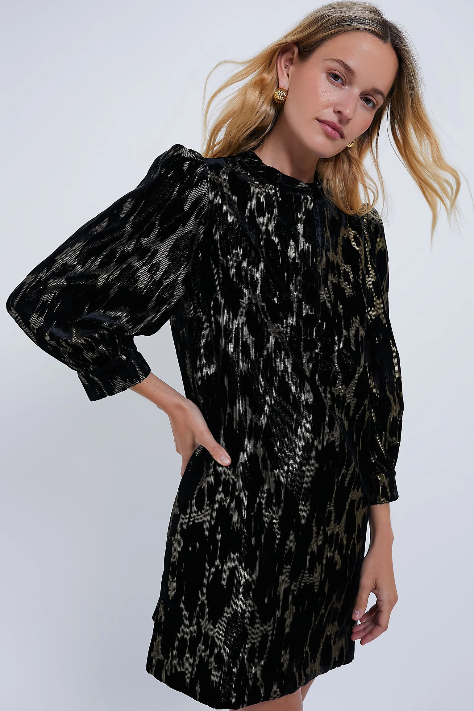 Metallic Velvet Burnout Samantha Dress | Tuckernuck (US)