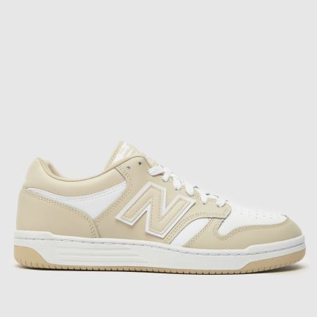 Womens White & Beige New Balance 480 Trainers | schuh | Schuh
