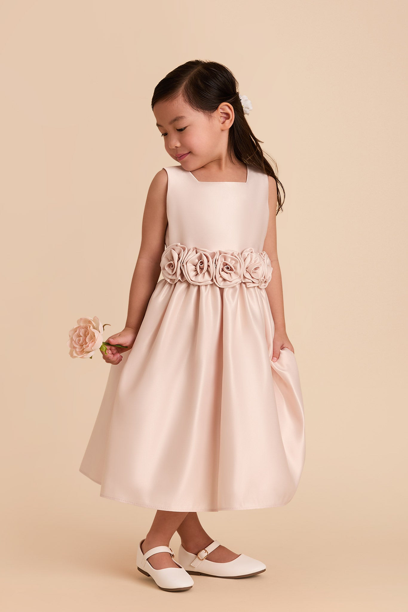 Rose Blush Rose Flower Girl Dress | Birdy Grey | Birdy Grey