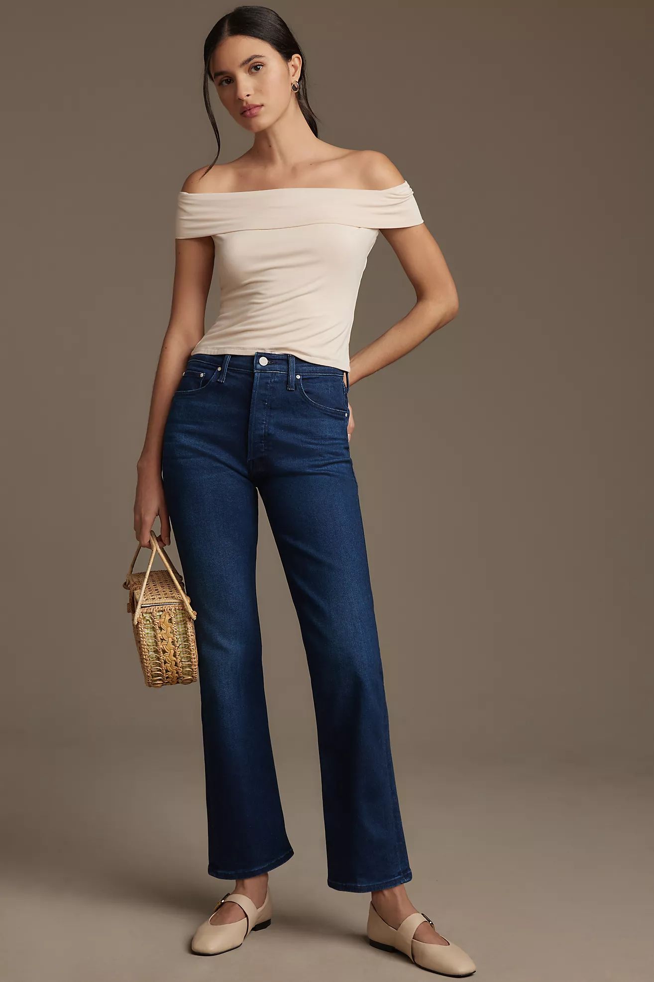 MOTHER The Tripper Straight-Leg Ankle Jeans | Anthropologie (US)