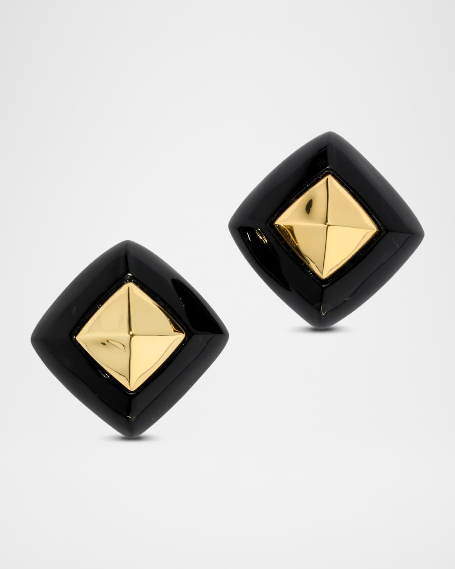 Luminous Lucite Armor Post Earrings | Neiman Marcus