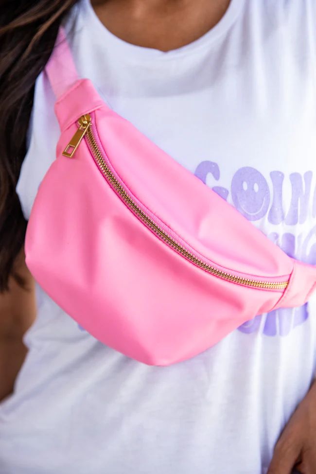 On The Go Light Pink Belt Bag DOORBUSTER | Pink Lily