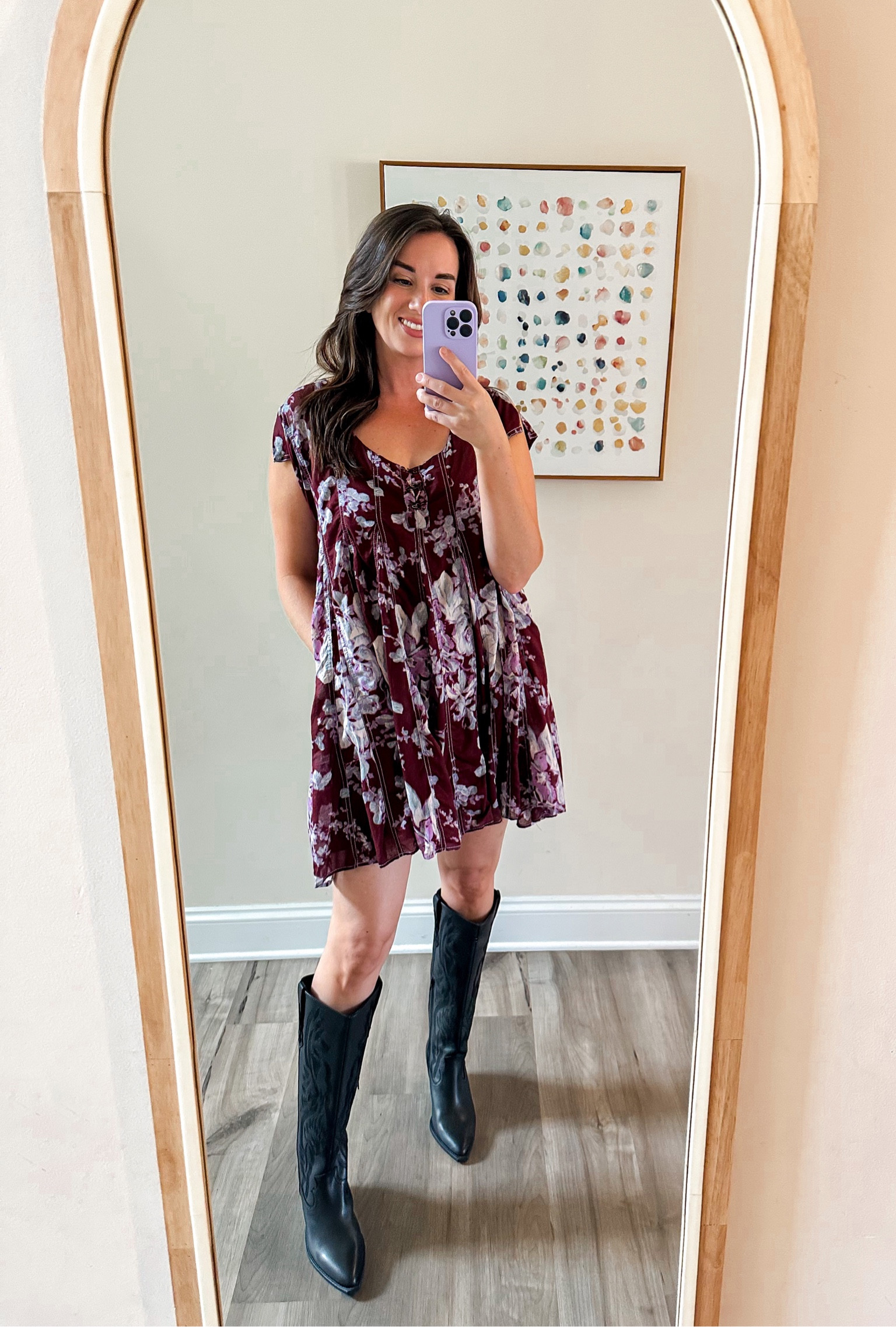 Free People Sully dress on sale 50% off at Belk! Still full price on the FP website!
Black cowboy boots from DSW

#LTKfindsunder100 #LTKshoecrush #LTKsalealert