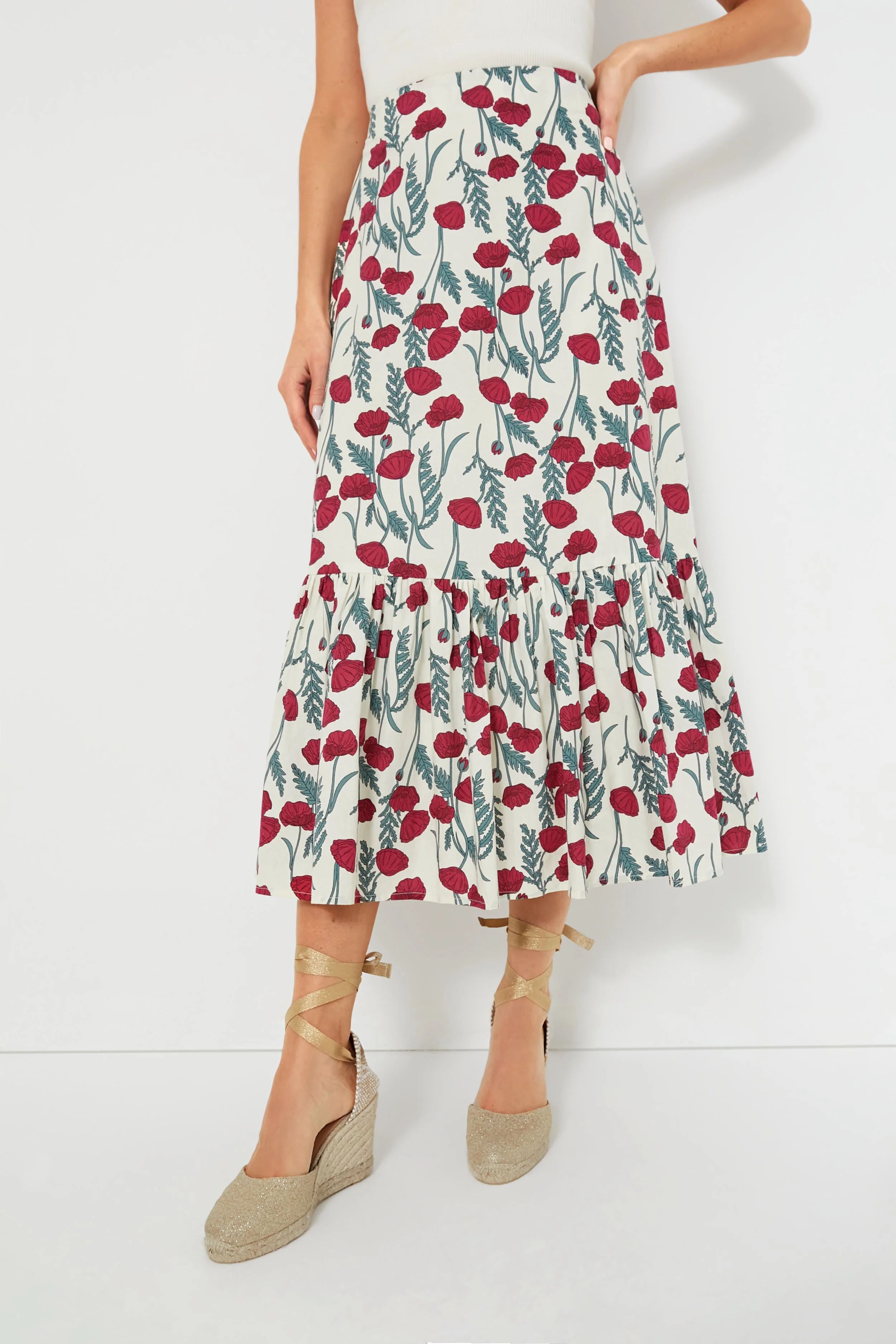 Amaryllis Floral Tanner Skirt | Tuckernuck (US)