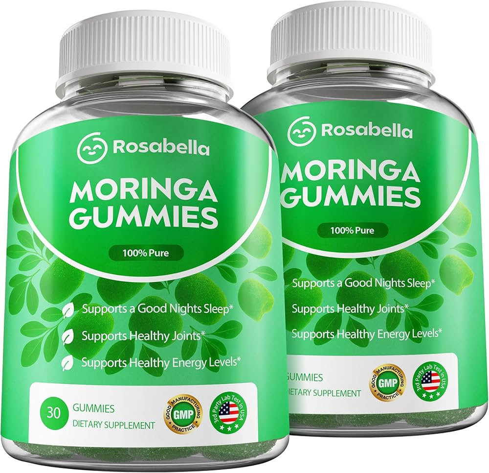 Rosabella Moringa Gummies – Moringa Leaf Extract 1000mg Equivalent Per Serving – Natural Ener... | Amazon (US)