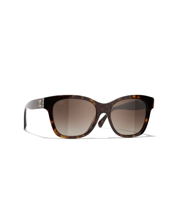Sunglasses: Square Sunglasses, acetate & glass pearls — Fashion | CHANEL | Chanel, Inc. (US)