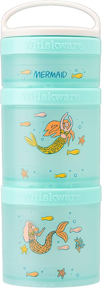 Whiskware Stackable Snack Containers for Kids and Toddlers, 3 Stackable Snack Cups for School or ... | Amazon (US)
