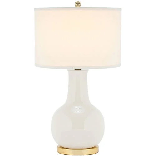 Safavieh Ceramic Paris Solid 27.5 in. H Table Lamp w/ Shade - Walmart.com | Walmart (US)