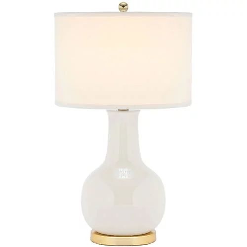 Safavieh Ceramic Paris Solid 27.5 in. H Table Lamp w/ Shade - Walmart.com | Walmart (US)