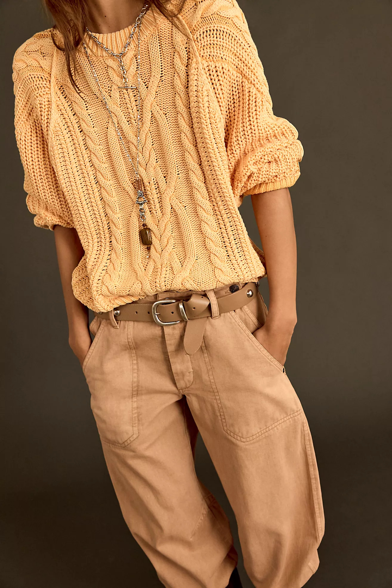 Frankie Cable Knit Sweater | Free People (Global - UK&FR Excluded)