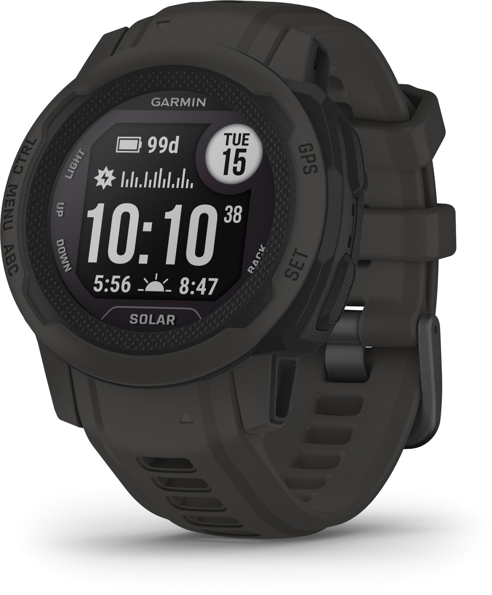 Garmin Instinct 2S Solar GPS Watch Black | REI