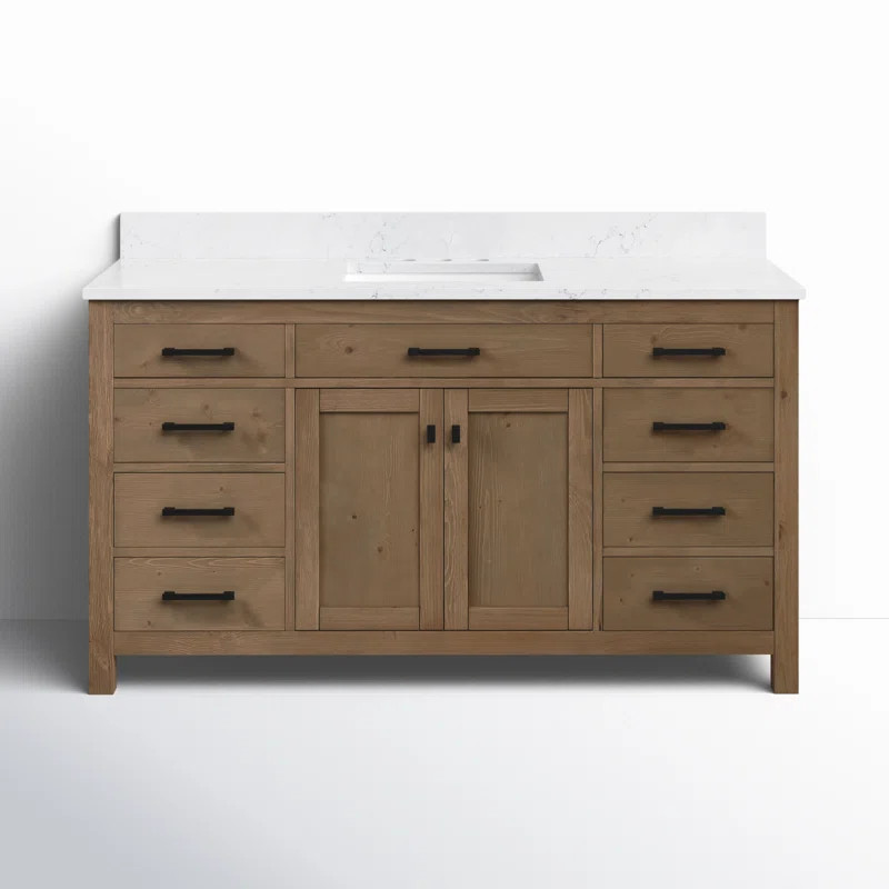Fiddlewood 60'' Single Bathroom Vanity with Top | Wayfair North America
