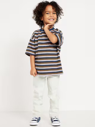 Oversized Short-Sleeve Waffle-Knit Pocket T-Shirt for Toddler Boys | Old Navy | Old Navy (US)