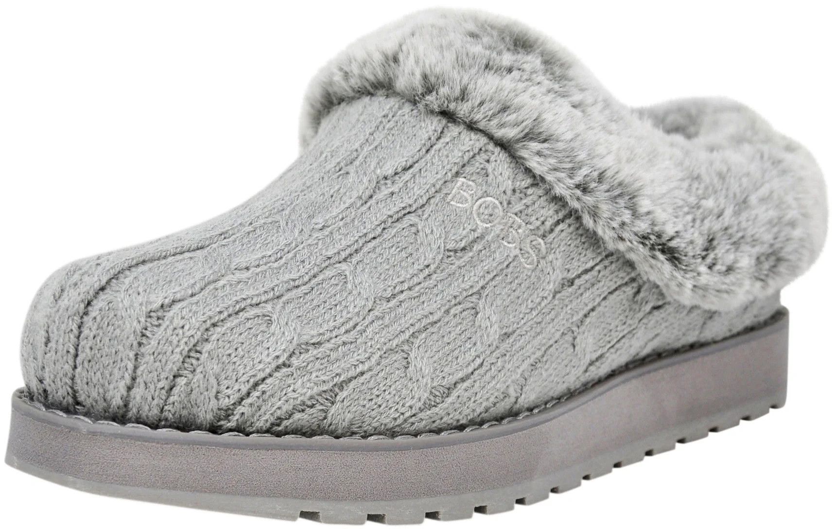 Skechers BOBS Women's Keepsakes Delight Slipper, Grey, 6 W US - Walmart.com | Walmart (US)