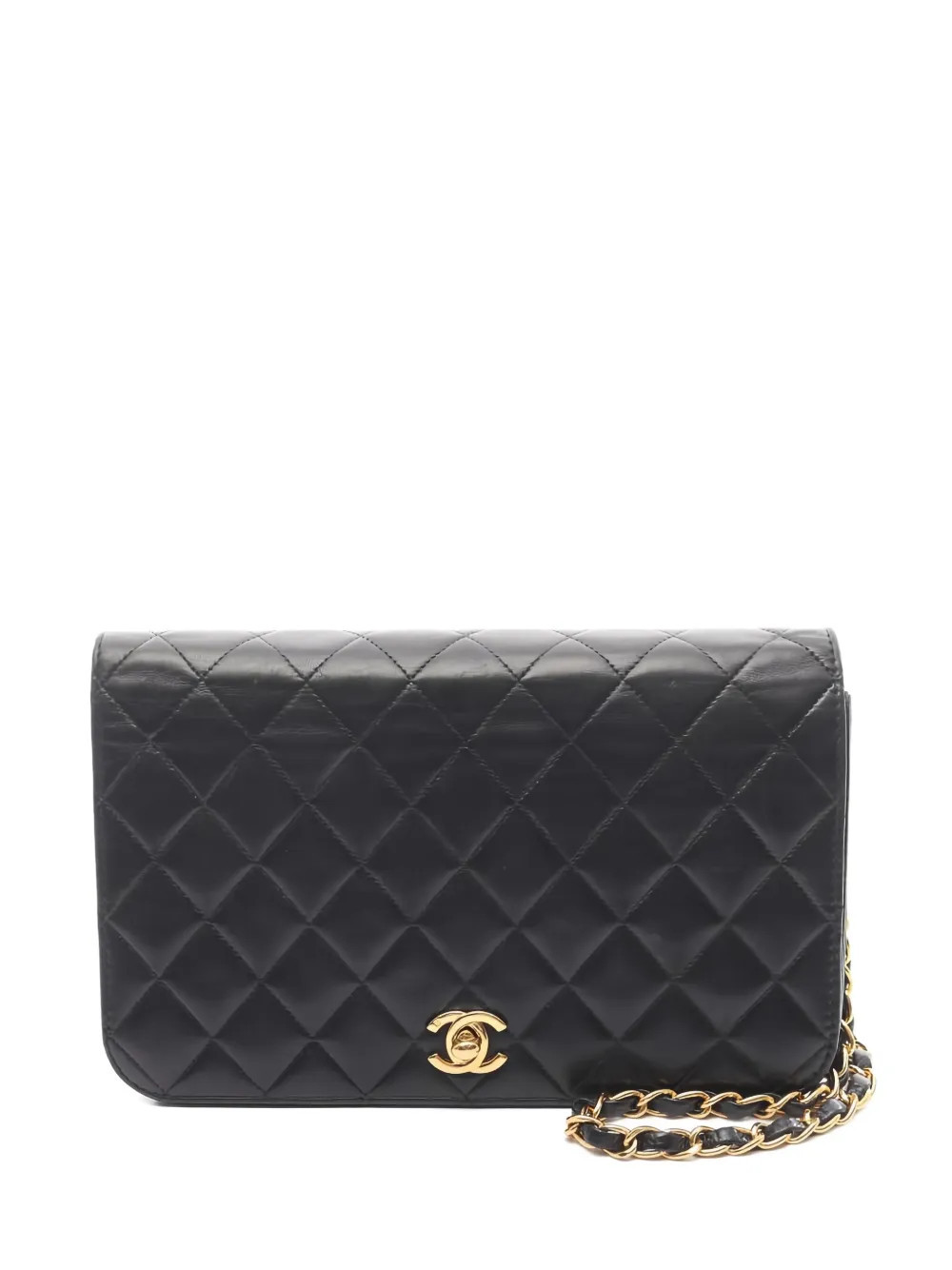 CHANEL Pre-Owned 2000-2002 matelassé chain shoulder bag - Black | Farfetch Global