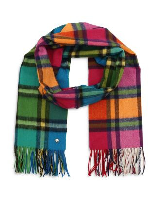 kate spade new yorkPlaid Mix Yarn Dye Wool Scarf | Bloomingdale's (US)