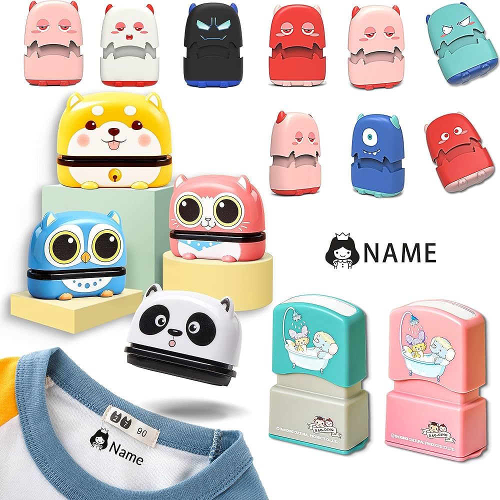 Personalized Name Stamp for Kids Clothing, Custom Name Tag Labels Stickers Stamps Baby Clothes Nurse | Amazon (CA)