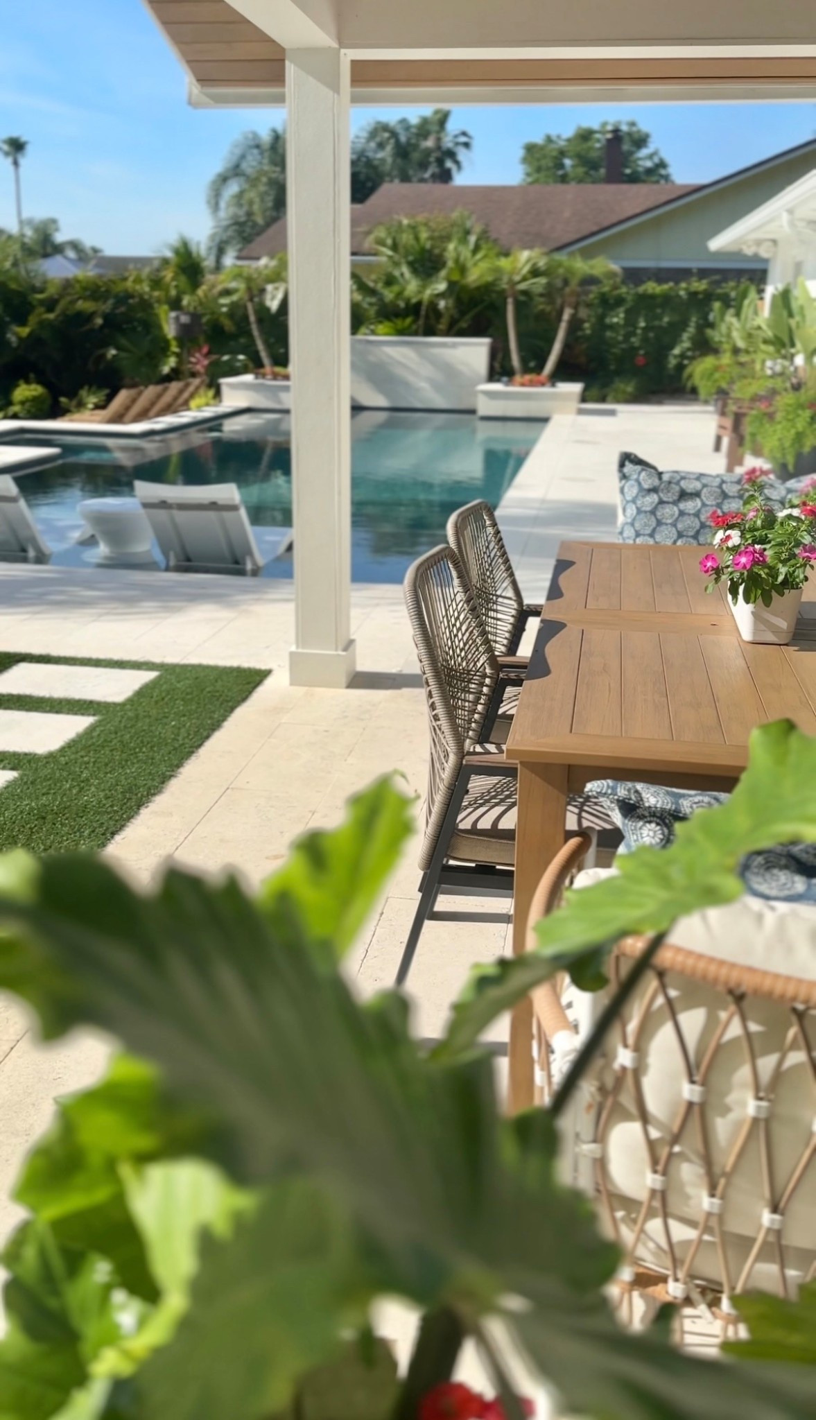 Pool furniture patio decor outdoor living backyard design Polywood alternative table dining chairs coastal modern 

#LTKSaleAlert #LTKHome