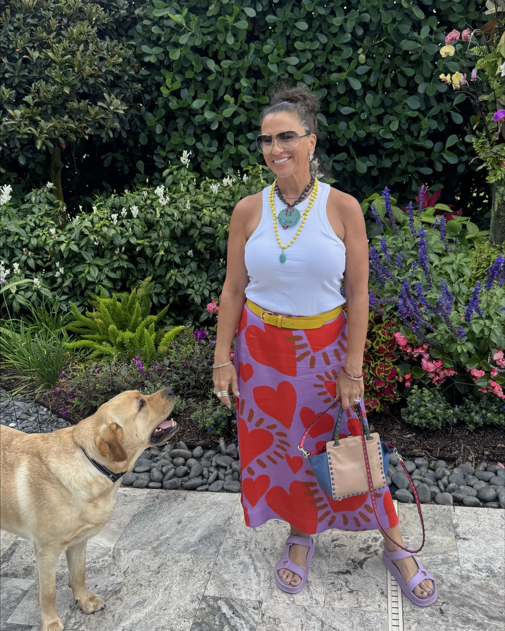 Casual but fun. A statement skirt, casual sandals, a white tank- just add some accessories and you are ready to go❤️💜❤️💜
I have put together some looks with a similar vibe. Happy shopping!

#LTKTravel #LTKOver40 #LTKStyleTip