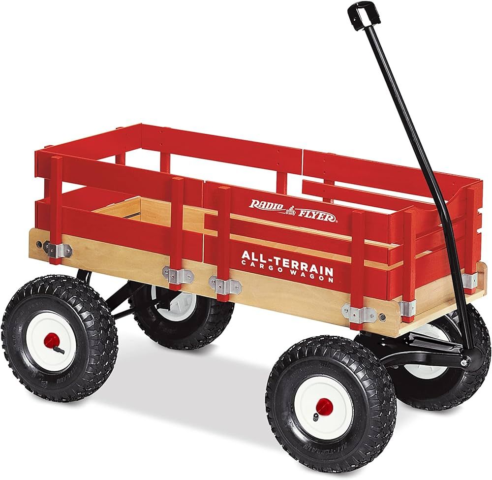 Radio Flyer All-Terrain Cargo Wagon for Kids, Garden and Cargo, Red | Amazon (US)