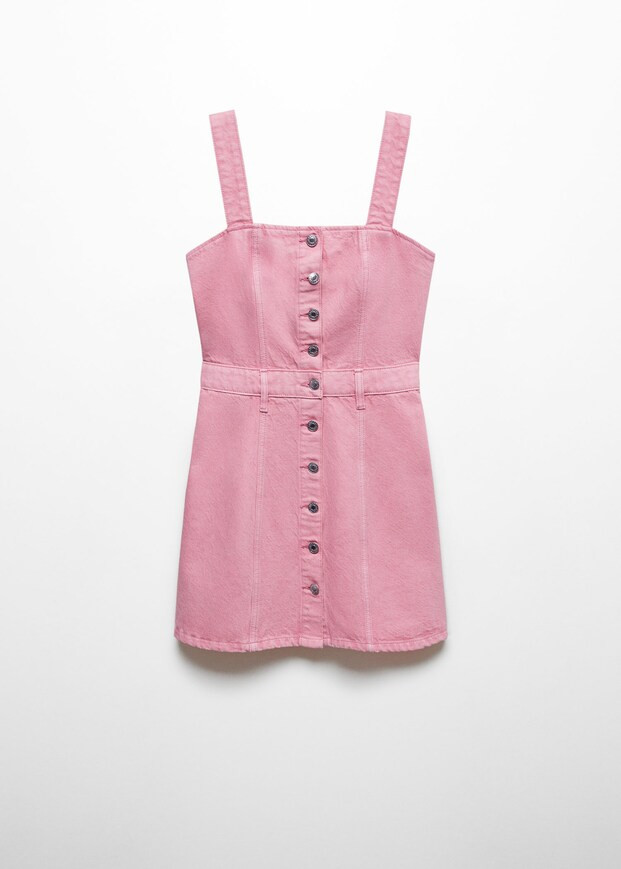 Button denim dress | MANGO (US)