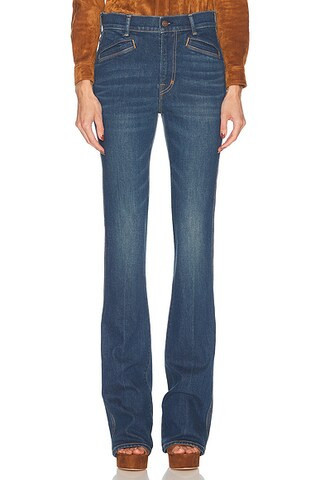 TOM FORD Flare Jeans in Mid Blue - Blue. Size 27 (also in ). | FWRD 
